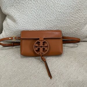 Tory Burch brown leather belt bag